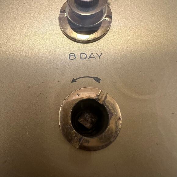 MCM 8 Day Wall Clock In Wooden Octagon Frame Made in France Untested - Picture 2 of 9